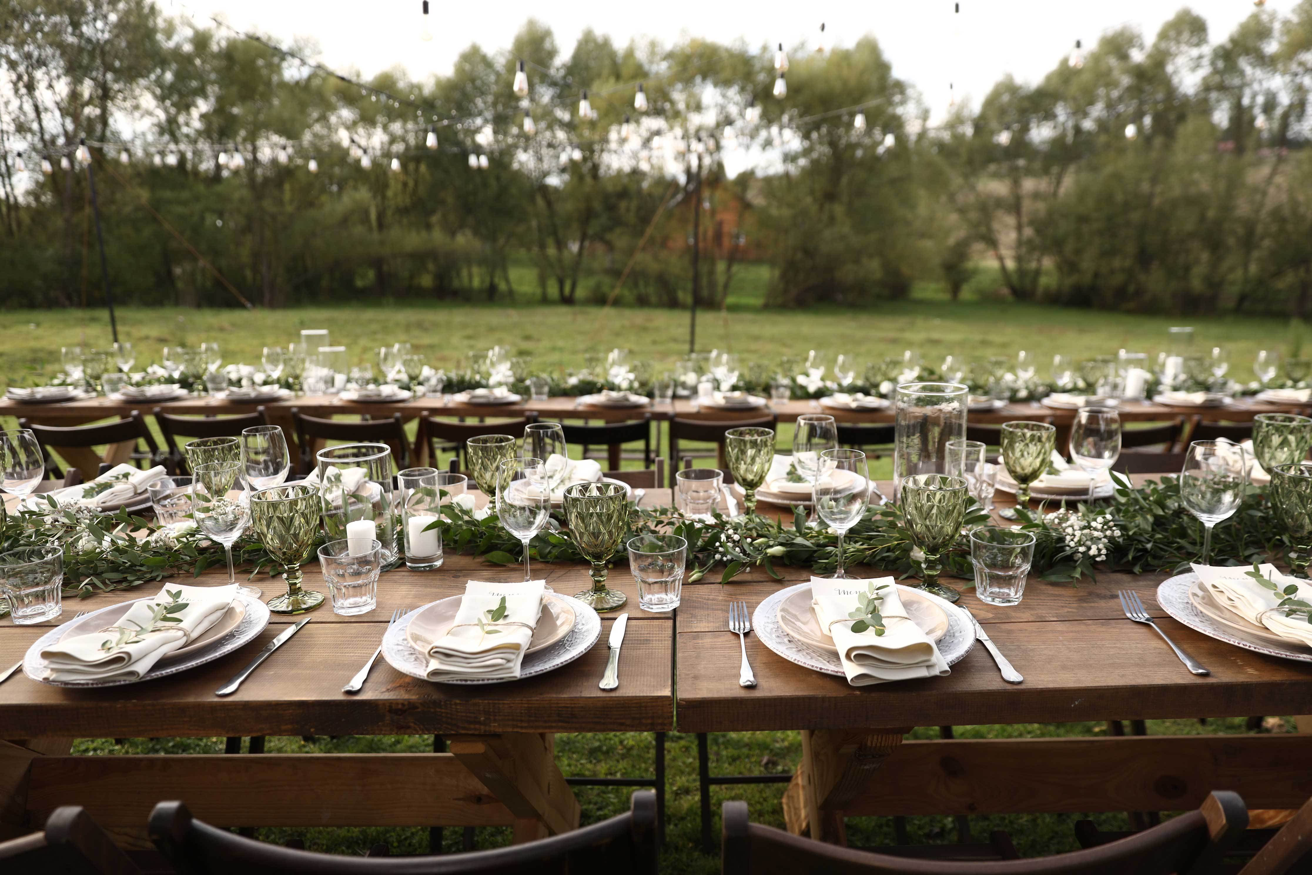 Outdoor Dining Setup